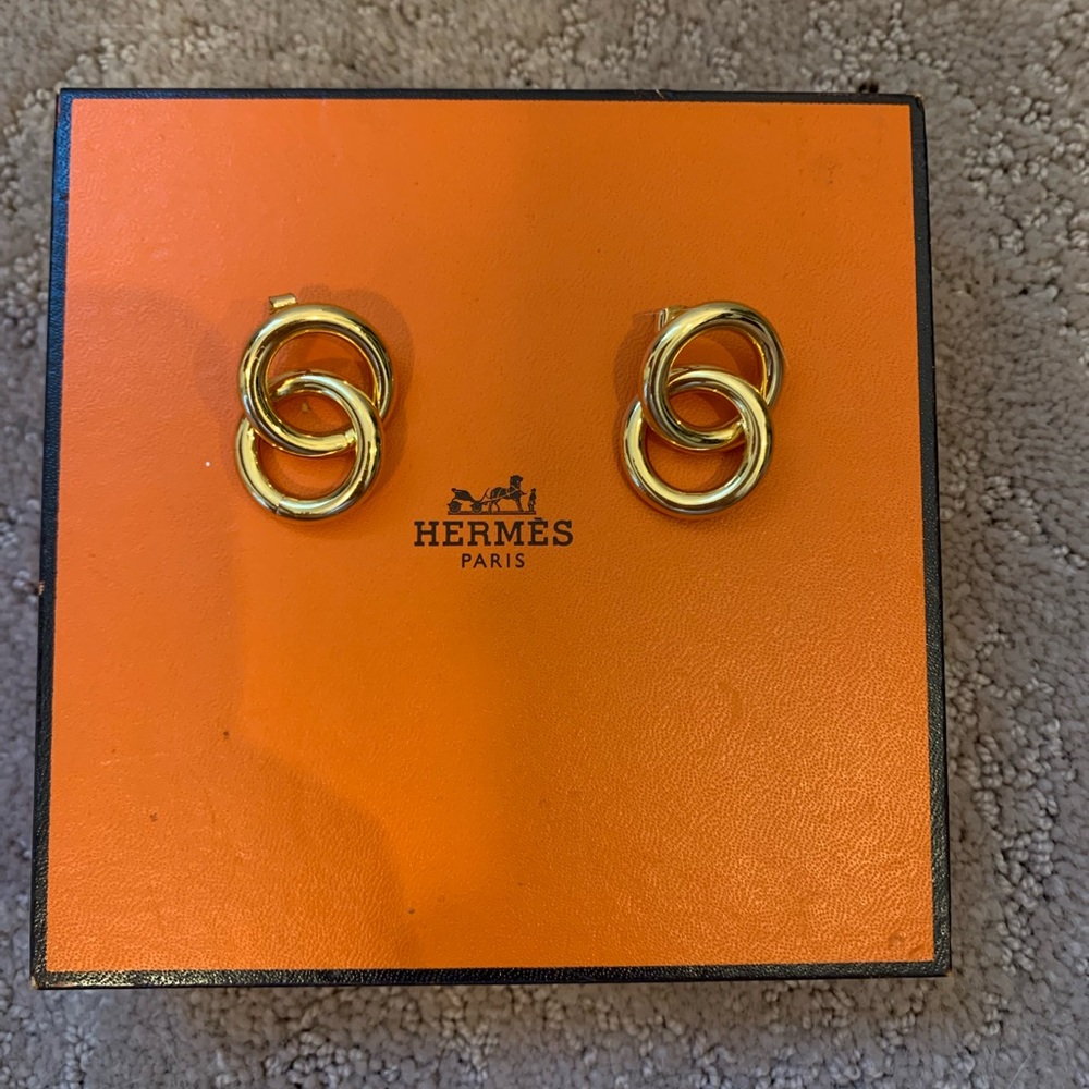 Gold plated earrings